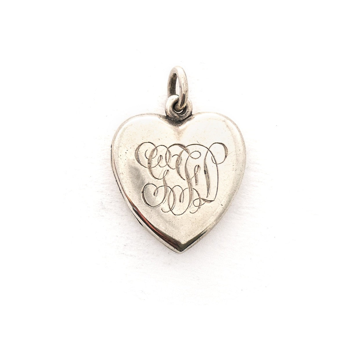 antique silver heart locket
