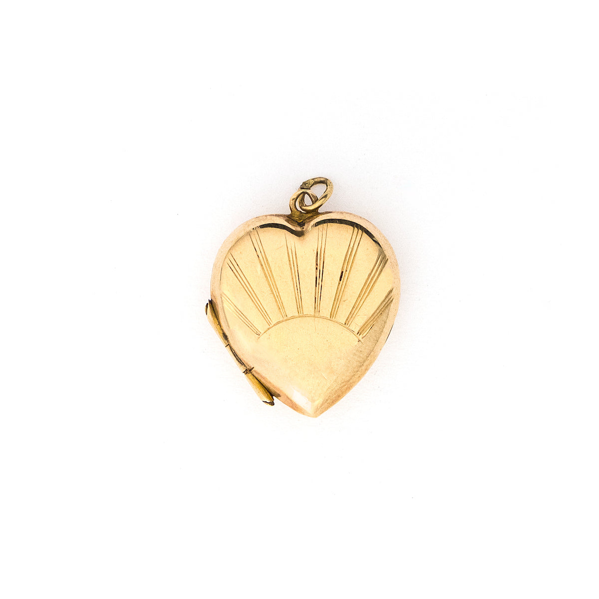 Vintage English 9K Gold Heart Lock Charm - Luna & Stella