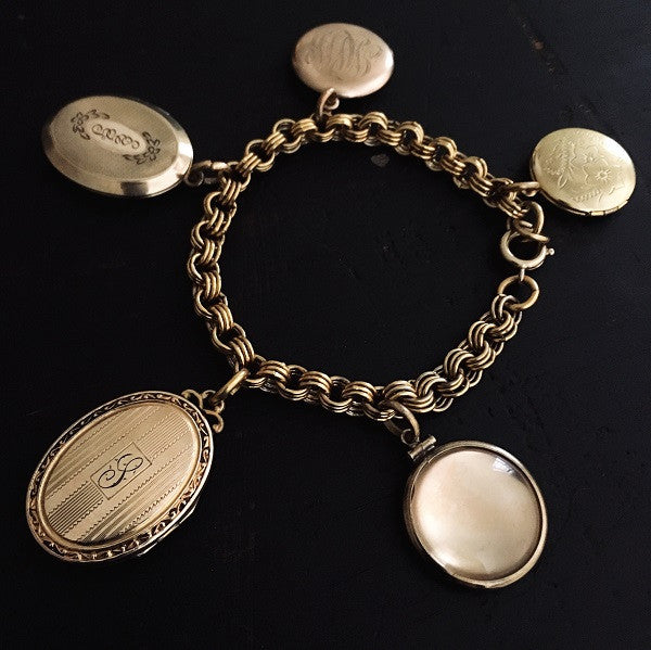 Gold Locket Charm Bracelet – The Locket Tree