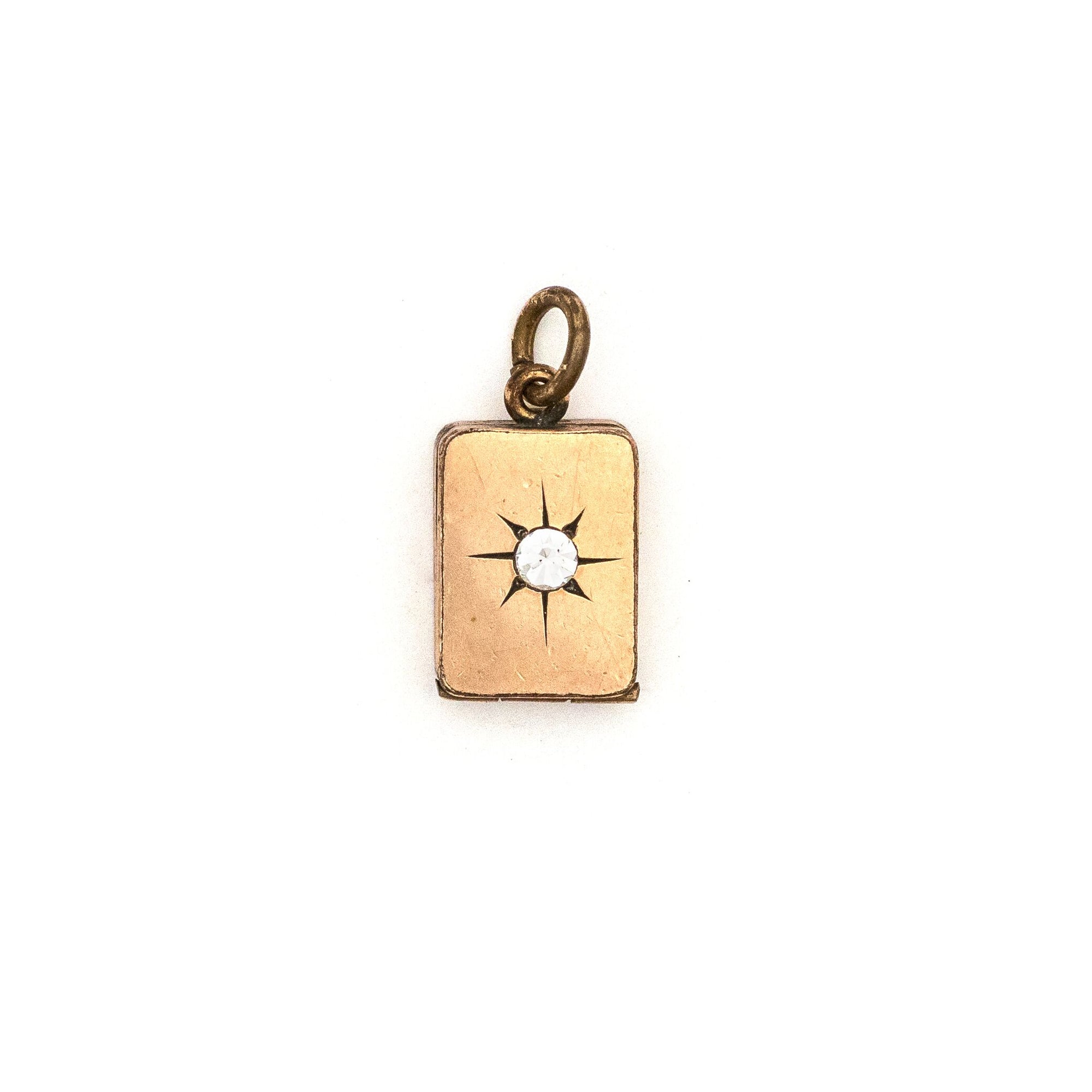 Petite Rectangular Starburst Locket