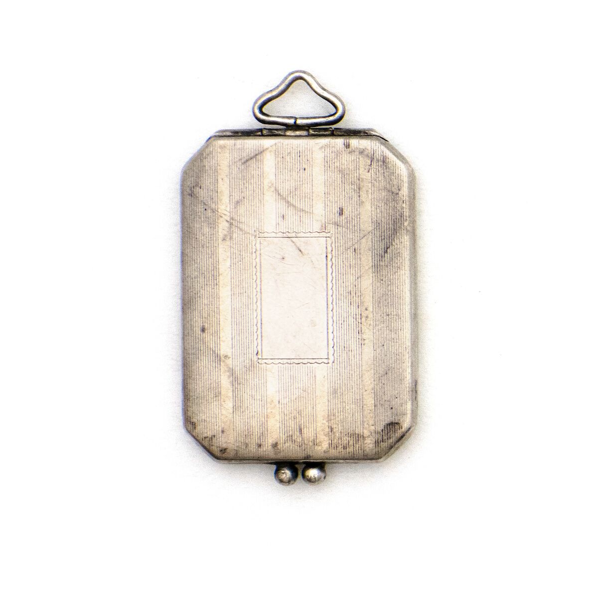 Sterling silver Rectangular Art Deco Locket