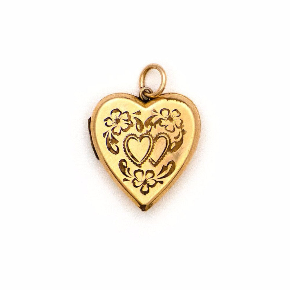 Twin Hearts Vintage Locket